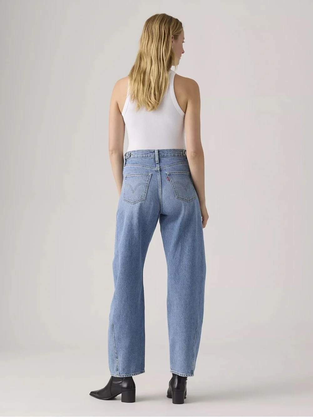 Levi's Cinch Barrel‎ Medium Wash Women's Denim Jeans Size 29 100% Cotton